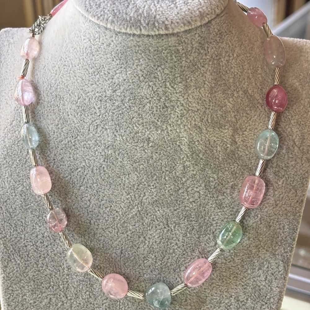 David Yurman Multi-Stone Bijoux Station Necklace 18